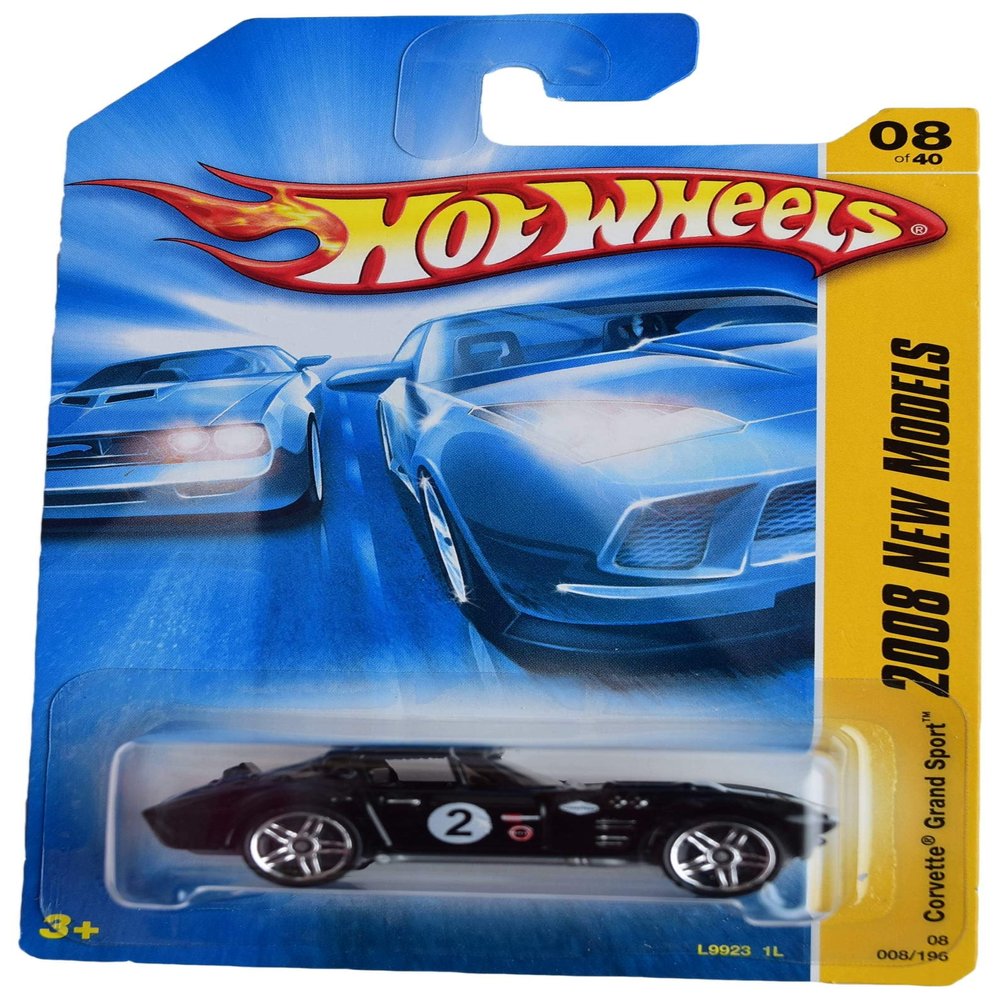 Hot Wheels Corvette Grand Sport, 2008 New Models 8/40 [Black] 8/196