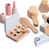 JC Toys Parfait Collection | Real Wood 10 Piece Personal Care-Make Up Set | for Dolls and Stuffed Animals Ages 3+ | Twiggly Toys view 3
