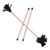 Zeekio Z-Stix Professional Juggling Flower Sticks/Devil Sticks and 2 Hand Sticks, Hand Made, Beginner Friendly - Solid Series (Peach, Mosquito 17" HS 22" Stick) view 1