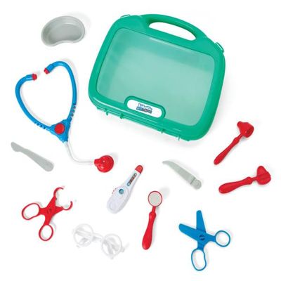 Kidoozie My First Doctor's Kit - 12 Piece Pretend Play Toy With Carrying Case - Role Play Educational Playset for Toddlers Ages 3 and Up