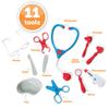 Kidoozie My First Doctor's Kit - 12 Piece Pretend Play Toy With Carrying Case - Role Play Educational Playset for Toddlers Ages 3 and Up view 3