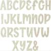 Nursery Baby Dcor 6 Inch G Wall Hanging MDF Cutout, Lemon Spark Wooden Letter Unfinished Craft, Paintable DIY Kids Learning Letters view 2