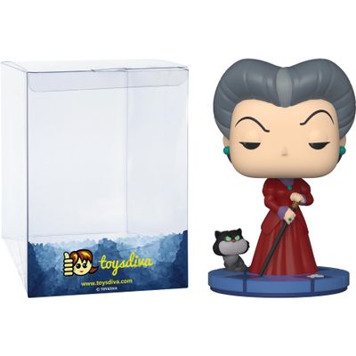 Funko Lady Tremaine: Pop! Vinyl Figurine Bundle with 1 Compatible Graphic Protector (1080-57351 - B)