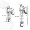 4Pcs 31mm Aluminum Alloy Mini Shock Absorber Damper For Axial SCX24 90081 1/24 RC Crawler Car Truck Upgrade Modification accessories (Color : Gold) view 2