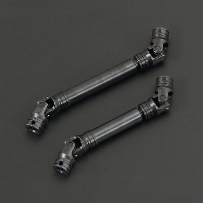 2PCS Hardened Steel Internal Spline Drive Shaft 90-115 100-140mm Universal Joint for 1/10 RC Crawler SCX10 III for Capra for Wraith TRX4 Modification Accessories (Color : 90-115 x1 105-140x1)