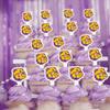 Western Illinois University Cupcake Toppers, Officially Licensed Leathernecks Cupcake Picks, Solid Plastic (WIU Mascot, 100-Pack) view 2