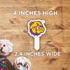Western Illinois University Cupcake Toppers, Officially Licensed Leathernecks Cupcake Picks, Solid Plastic (WIU Mascot, 100-Pack) view 4