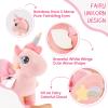 FUNLIO Unicorn Baby Rocking Horse, Pink Fairy Unicorn Rocking Horse for Toddlers 6 Months to 3 Years, Stuffed Ride-on Animal Rocker, Easy to Assemble, CPC & CE Certified view 3