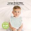 8-Pack Organic Baby Bibs for Boys, Girls - Soft Cotton Drooling and Teething Bibs for Baby Girl & Boy, Extra Absorbent, Easy To Clean & Put On for Toddler, Newborn, Infant 0-24 Months (Wilderness) view 2