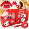 W&O Fire Truck Play Tent with Siren Button, Firefighter Hat, Jacket & Hose  Ultimate Firefighter Pop-Up Tent for Toddlers & Kids view 1
