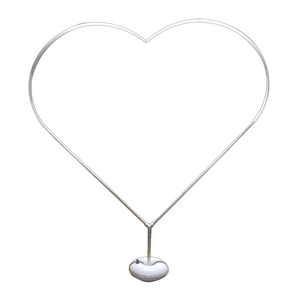 GANAZONO Heart Balloon Stand 59 Inch Diy Heart-Shaped Balloon Arch Frame for Wedding Birthday Proposal and Party Decorations