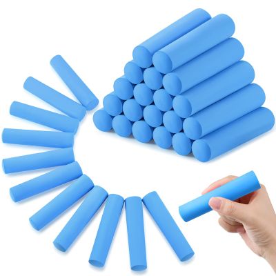 Fulmoon 40 Pcs Jumbo Sidewalk Chalk Outdoor Art Non Toxic Large Washable Street Chalk for Adults Drawing Painting(Blue)