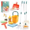Jenilily Detachable Kids Cleaning Toy Set - Broom, Mop, Dustpan, Brush, Rag Play, Housekeeping Kit, STEM Really Clean Toys Gift for Girls & Boys view 1