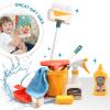 Jenilily Detachable Kids Cleaning Toy Set - Broom, Mop, Dustpan, Brush, Rag Play, Housekeeping Kit, STEM Really Clean Toys Gift for Girls & Boys view 4