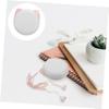 ibasenice Pink Cartoon Headphones for Kids Kitten Claw Earphones with Storage Case 3.5mm Jack view 3