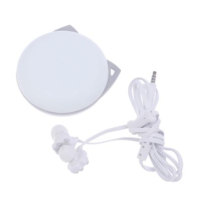 ibasenice Kitten Claw Earphones for Kids with Cartoon Storage Box White