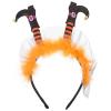 PRETYZOOM Halloween Witch Foot Headband Unique Party Hairband for Women Halloween Hair Decoration Eye-Catching Festival Accessory view 1