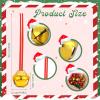 64 Pieces Christmas Bell Necklaces Large Bell Necklaces for Craft Holiday Party Supplies (Multicolor) view 3