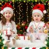 Gejoy 64 Pieces Christmas Bell Necklaces Large Bell Necklaces for Craft Holiday Party Supplies (Silver Bell) view 4