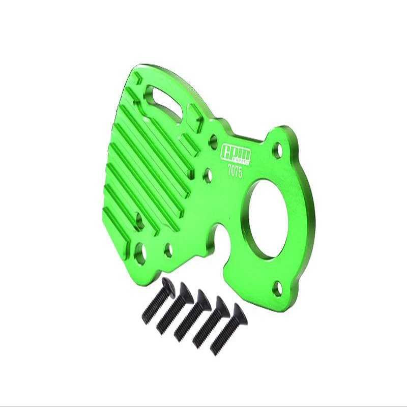 Aluminum 7075-T6 Motor Plate for Traxxas 1/10 E-Revo 2.0 VXL Brushless 86086-4 Upgrades - Green
