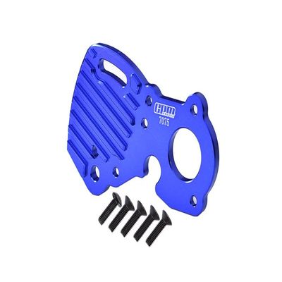 Aluminum 7075-T6 Motor Plate for Traxxas 1/10 E-Revo 2.0 VXL Brushless 86086-4 Upgrades - Blue