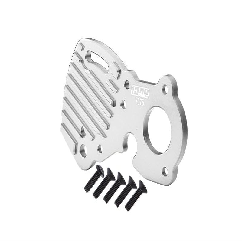 Aluminum 7075-T6 Motor Plate for Traxxas 1/10 E-Revo 2.0 VXL Brushless 86086-4 Upgrades - Silver