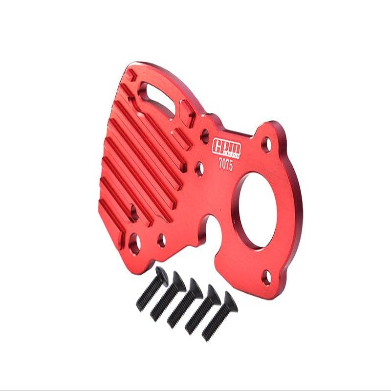 Aluminum 7075-T6 Motor Plate for Traxxas 1/10 E-Revo 2.0 VXL Brushless 86086-4 Upgrades - Red