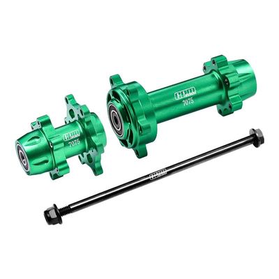 Aluminum 7075-T6 Front & Rear Wheel Hub Hex (Larger Inner Bearing) for LOSI 1:4 Promoto-MX Motorcycle Dirt Bike RTR LOS06000 LOS06002 Upgrades - Green