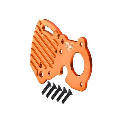 Aluminum 7075-T6 Motor Plate for Traxxas 1/10 E-Revo 2.0 VXL Brushless 86086-4 Upgrades - Orange