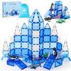 Arctic Animals Magnetic Tiles for Kids Ages 4-8, Aquarium Magnetic Building Set with 6 Sea Animals, Educational Magnet Blocks for School Toddlers, Birthday Xmas Gifts for Grandkids Boys Girls 3-5 4-6 view 1