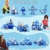 Arctic Animals Magnetic Tiles for Kids Ages 4-8, Aquarium Magnetic Building Set with 6 Sea Animals, Educational Magnet Blocks for School Toddlers, Birthday Xmas Gifts for Grandkids Boys Girls 3-5 4-6 view 2