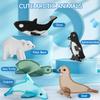 Arctic Animals Magnetic Tiles for Kids Ages 4-8, Aquarium Magnetic Building Set with 6 Sea Animals, Educational Magnet Blocks for School Toddlers, Birthday Xmas Gifts for Grandkids Boys Girls 3-5 4-6 view 3