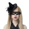 Witch Hat and Mask Set Costume Witches Hats Wizard Hat with Skeleton Skull Hand Spider for Christmas Halloween view 2