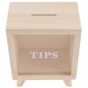 Piggy Bank Coin Change Container Bathroom Cabinet Desktop Coin Bank Ornament Childrens Money Pot Travel Decorations Tips Tin Shadow Boxes New Storage Toddler Wood view 1