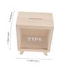 Piggy Bank Coin Change Container Bathroom Cabinet Desktop Coin Bank Ornament Childrens Money Pot Travel Decorations Tips Tin Shadow Boxes New Storage Toddler Wood view 2