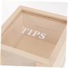 Piggy Bank Coin Change Container Bathroom Cabinet Desktop Coin Bank Ornament Childrens Money Pot Travel Decorations Tips Tin Shadow Boxes New Storage Toddler Wood view 3