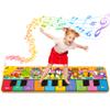 Kids Musical Piano Mats with 25 Music Sounds, Musical Toys Baby Floor Piano Keyboard Mat Carpet Animal Blanket Touch Playmat Early Education Toys for 1 2 3 4 5 6+ Years Old Girls Boys Toddlers view 1
