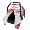 Personalized Baby Car Seat Canopy for Babies, Custom Name Lady Bug Baby Car Seat Covers for Girls, Opening Minky Nursing Breastfeeding Cover for Infant, Carseat Canopies for Newborn view 2