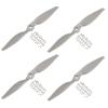 MECCANIXITY 10x5 Propeller RC Propellers 2 Vane Blades Props Grey with Adapter Rings for Electric Airplane Aircraft, Pack of 4 view 1