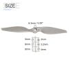 MECCANIXITY 10x5 Propeller RC Propellers 2 Vane Blades Props Grey with Adapter Rings for Electric Airplane Aircraft, Pack of 4 view 2