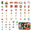 INFUNLY DIY Felt Christmas Set with 61PCS Christmas Time Fun Felt Figures for Flannel Board Stories Felt Christmas Craft Kits Decoration for Xmas Gifts New Year Party Supplies Portable Felt Set view 1