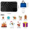 INFUNLY DIY Felt Christmas Set with 61PCS Christmas Time Fun Felt Figures for Flannel Board Stories Felt Christmas Craft Kits Decoration for Xmas Gifts New Year Party Supplies Portable Felt Set view 3