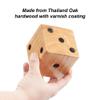 GSE Games & Sports Expert 3.5-Inch Premium Oak Giant Yard Dice Set with Bucket and Yardzee & Farkle Scorecard. Outdoor Backyard Lawn Game for Family view 3