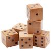 GSE Games & Sports Expert 3.5-Inch Premium Oak Giant Yard Dice Set with Bucket and Yardzee & Farkle Scorecard. Outdoor Backyard Lawn Game for Family view 4