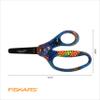 Fiskars Designer Non-stick Blunt-tip 5" Kids Scissors, Bright Pixels view 3