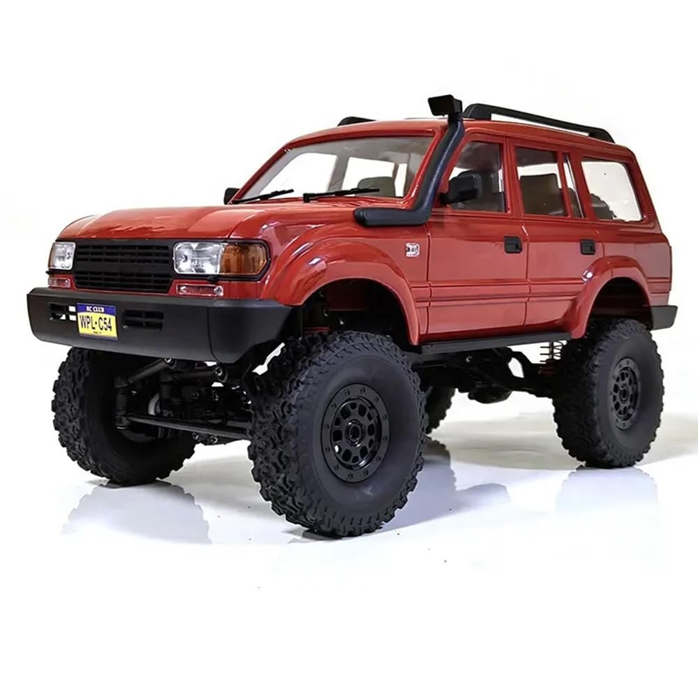 Apawband RC Rock Crawler 4x4 RC Truck WPL C54 1/16 RC Crawler RTR Remote Control Truck Off Road 2.4G All Terrain with Proportional Steering 260 Motor, New Gearbox, Upgraded Chasis and Shock