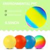 YNHFIFI Playground Ball, 8.5 Inch Kickball for Kids Adults Indoor & Outdoor Dodgeball Handball Four Square Ball Schoolyard Game (Yellow Blue) view 2