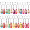 SHOWERORO 24 Pcs Matryoshka Keychain Russian Dolls Key Rings Russian Nesting Dolls Keychains Backpack Key Pendant Keychains for Car Keys Funny Keychain Cartoon Wooden Little Child view 1