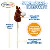Nature Bound Horse Riding Stick | Handcrafted Plush Hobby Horse Sticks | Handsewn Head, Sturdy Wood Stick | Plus Neighing & Clip-Clop Sounds for Kids Toddlers Preschoolers | Chestnut Red Color view 3