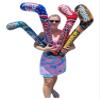 35" Inflatable Hockey Sticks (4 Designs) Splash it! Thwack! Hat Trick. Pow! Power Play Smack! Face Off! Whack! Colorful. Vinyl. Great Party Favor (12 Pack - Random 4 Designs) view 2